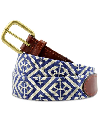 Smathers & Branson Men's Scarsdale Patterned Belt
