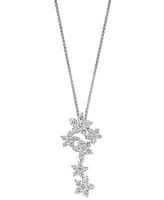 Lali Jewels Diamond Floral Pendant Necklace (3/8 ct. t.w.) in 14K White Gold
