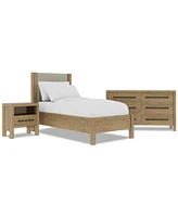Davie 3-Pc. Twin Set (Upholstered Bed