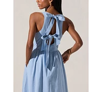 Astr the Label Women's Bow-Back Apron Dress