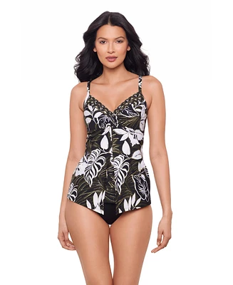 Miraclesuit Women's Elle Dorado Love Knot Dd Tankini Top