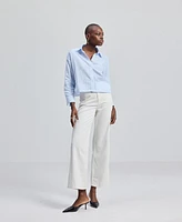 Reistor Women's Crop it like s Hot Shirt Stripes