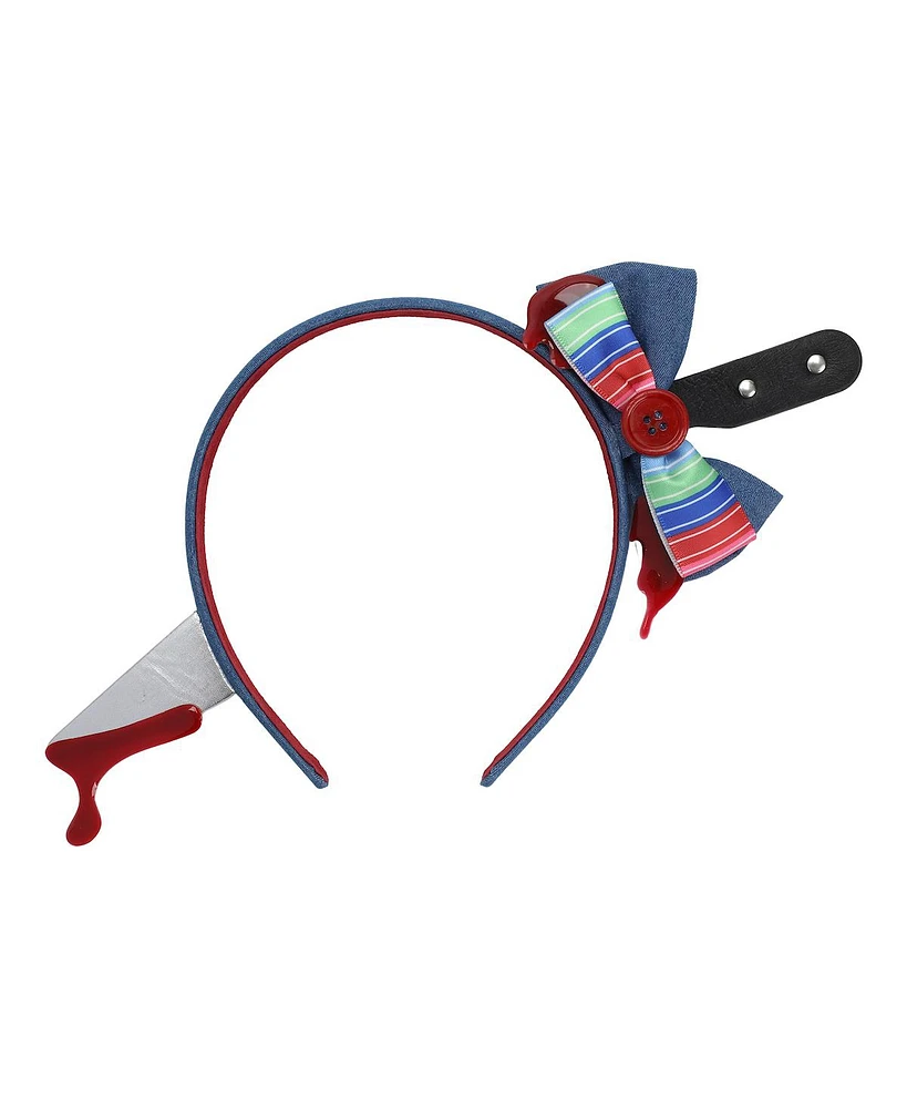 Chucky Bloody Bow With Knife In Head Headband