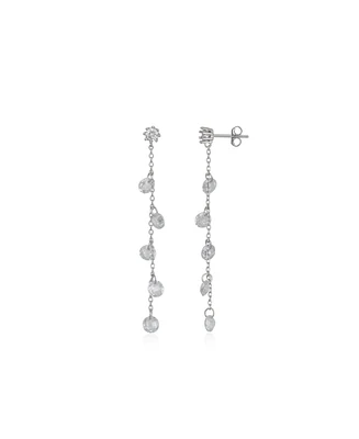 Spero London Drop Crystal Sterling Silver Earring