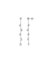 Spero London Drop Crystal Sterling Silver Earring