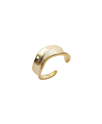 Spero London Large Contour Stack Sterling Silver Ring