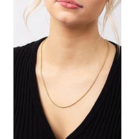 Spero London Sterling Silver Rope Chain Necklace