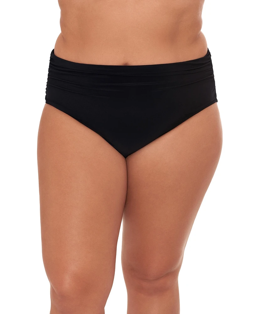 Magicsuit Plus Shirred Brief Swim Bottom