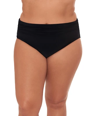 Magicsuit Plus Shirred Brief Swim Bottom