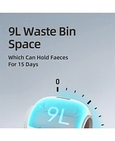 Smart Space-Saving Cat Litter Box: Large Capacity, Self-Cleaning