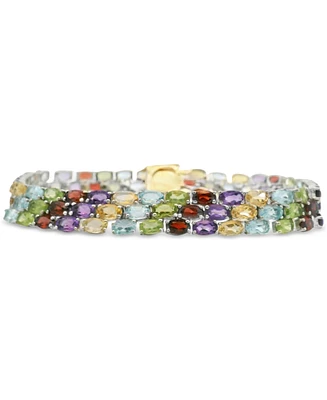 Multi-Gemstone Flex Bracelet (25-7/8 ct. t.w.) in Sterling Silver