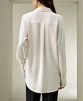 Lilysilk Women's The One Relaxed Fit Silk Shirt
