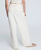 Kenneth Cole Women's Crisscross-Front Pleated Wide-Leg Pants