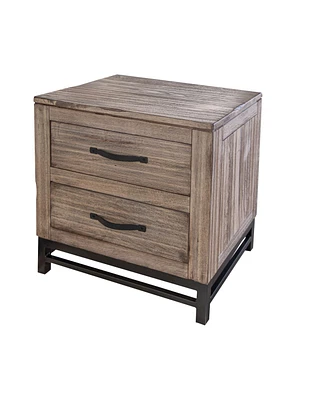 2-Drawer Nightstand – Functional Bedside Table with Storage