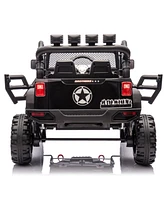24V Kids Ride On 400W Electric toy car W/Parents Control, Four-wheel suspension, Front and rear Led searchlight, With Bluetooth, MP3,Usb, Music, Volum