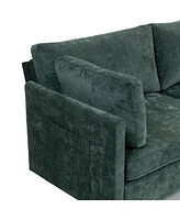 111.42x32.28" 3-Seater Chenille Sofa - Comfy, Cloud-Soft