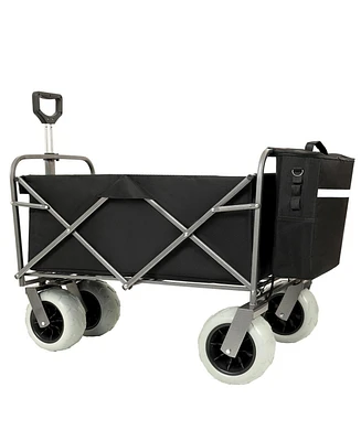 Beach Wagon - Big Wheels, 500lbs Capacity, All Terrain, Black