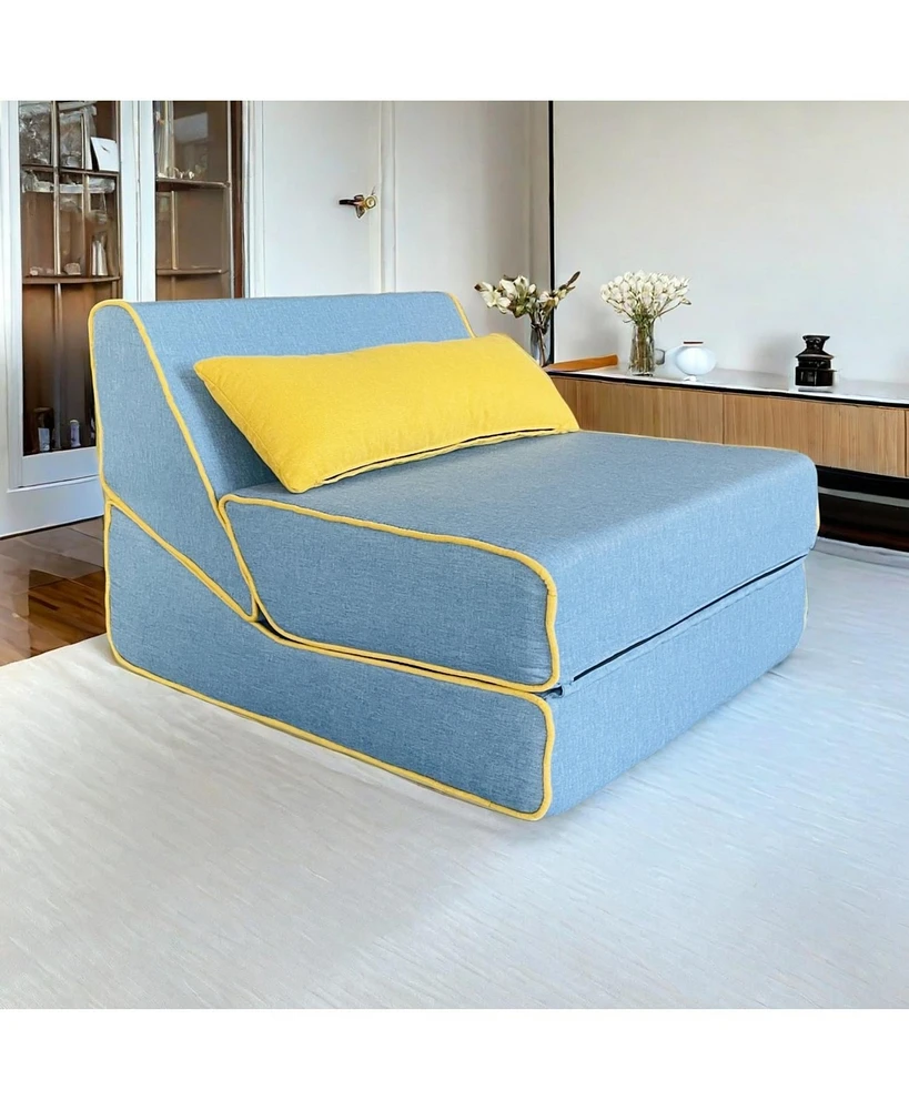 Three in one folding sofa, convertible bed, easy to carry outdoors, suitable for living room, bedroom, lounge, outdoor