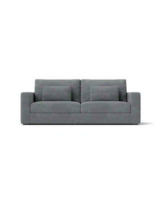 83" Modern Sofa Couches for Living Room, 3 Seater Sofa with Detachable Cover & double cushioning, Haze