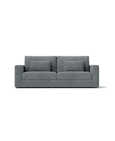 83" Modern Sofa Couches for Living Room, 3 Seater Sofa with Detachable Cover & double cushioning, Haze