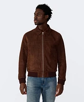 Furniq Uk Men's Men s Suede Bomber Jacket, Created for Macy s