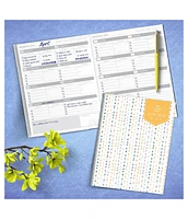 Golden Design Food & Fitness 7.5"x10.25" Weekly Healthy Living Planner