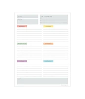Simply Weekly Color Coded Task Pad