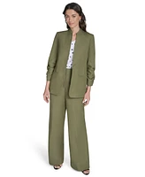Calvin Klein Women's Stand-Collar 3/4-Sleeve Blazer