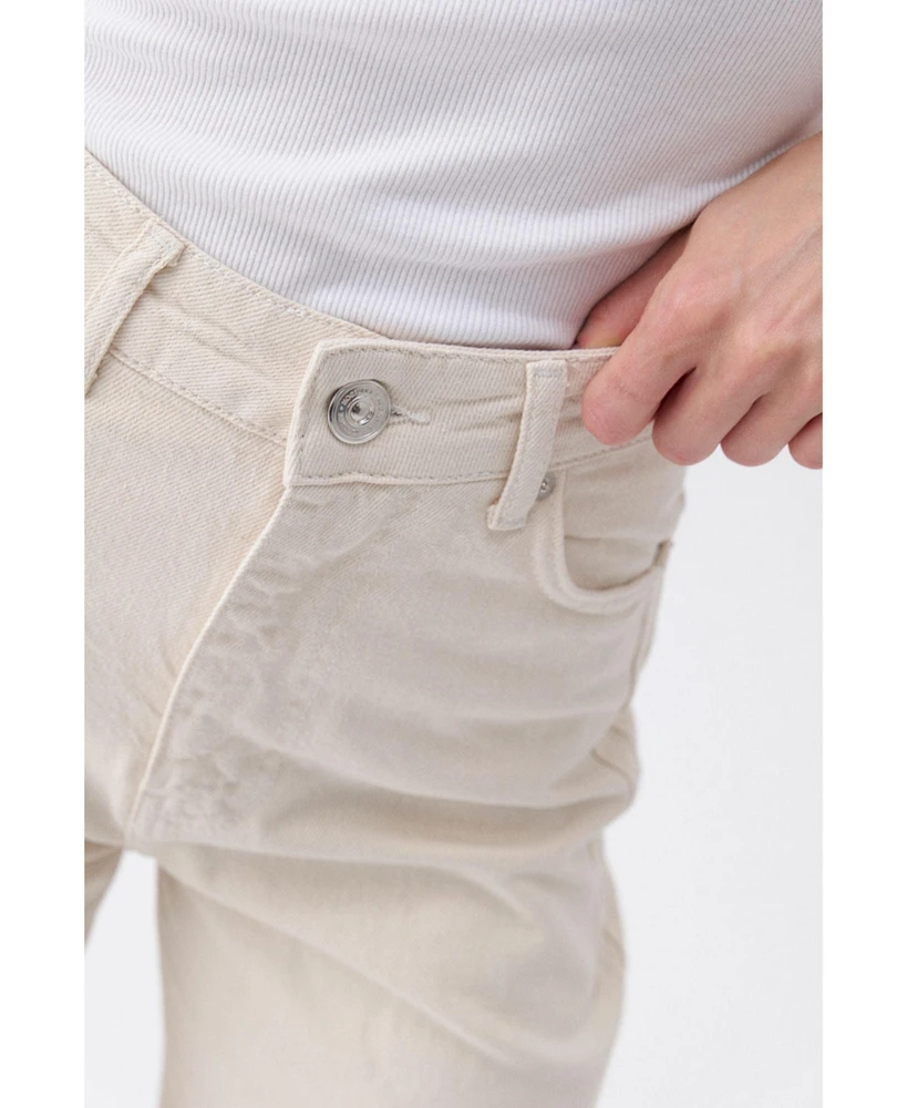 Nocturne Women's Ripped Wide Leg Jeans