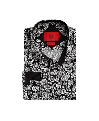 Elie Balleh Big Boys Slim Fit Paisley Print Shirt
