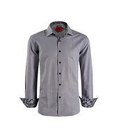 Elie Balleh Big Boys Slim Fit Houndstooth Dress Button-Down Shirt