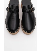 Novas Leather Platform Espadrille Mule (Women)