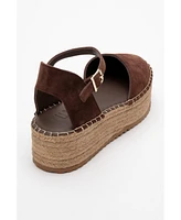 Viba Leather Esprarille Platform Wedge Sandals