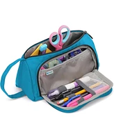 Enday Big Capacity Pencil Case, 3 Compartments Bags with Zipper, Large Pouch, Cute Case Organizer, Zipper Pouches