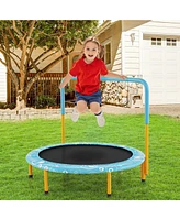 36 Inch Kids Trampoline Mini Rebounder with Full Covered Handrail