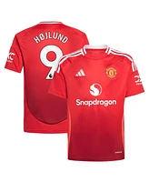 Adidas Big Boys and Girls Rasmus Hojlund Red Manchester United 2024/25 Home Replica Player Jersey