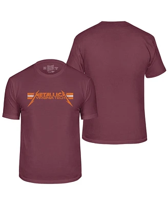 Original Retro Brand Men's Maroon Virginia Tech Hokies Metallica T-Shirt