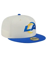 New Era Men's White/Royal Los Angeles Rams Main 59FIFTY Fitted Hat