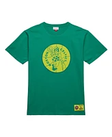 Mitchell & Ness Men's Kelly Green Boston Celtics Hardwood Classics Neon Nights Premium T-Shirt