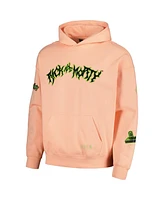 Freeze Max Men's Orange Rick and Morty '90s Rave Dropped Shoulder Pullover Hoodie Sweatshirt