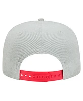 New Era Men's Gray Washington Nationals Corduroy Golfer Snapback Hat