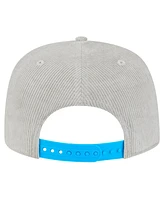 New Era Men's Gray Miami Marlins Corduroy Golfer Snapback Hat