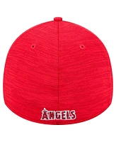 New Era Men's Red Los Angeles Angels Tech 39THIRTY Flex Hat
