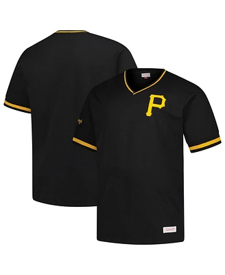 Mitchell & Ness Men's Black Pittsburgh Pirates Big Tall V-Neck T-Shirt
