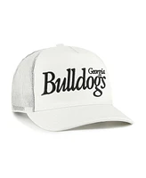 '47 Brand Men's and Women's Cream Georgia Bulldogs Foundation Script Adjustable Trucker Hat