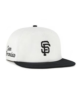 '47 Brand Women's White/Black San Francisco Giants Foundation Captain Snapback Hat