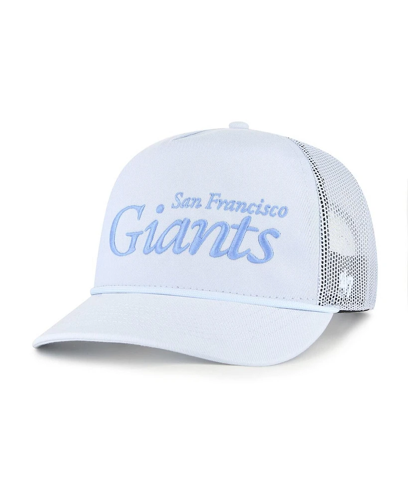 '47 Brand Women's Light Blue San Francisco Giants Foundation Script Hitch Adjustable Trucker Hat