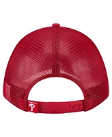 New Era Men's Red Philadelphia Phillies Minimalist 9FORTY A-Frame Adjustable Hat