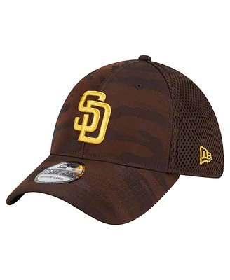 New Era Men's Dark Brown San Diego Padres Subtle Camo 39THIRTY Flex Hat