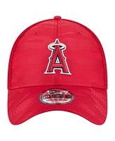 New Era Men's Red Los Angeles Angels Subtle Camo 39THIRTY Flex Hat